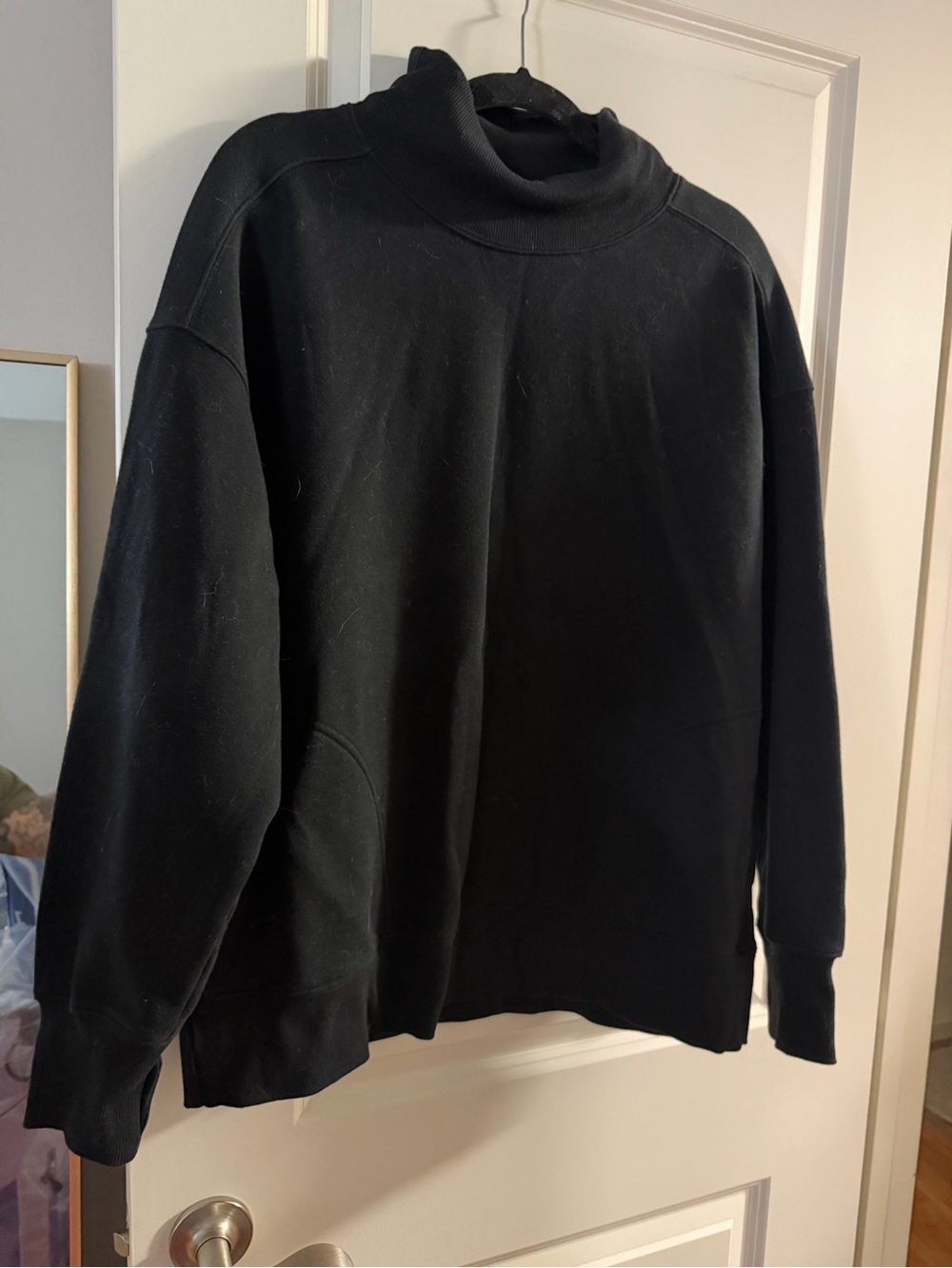 OFFLINE by Aerie Oversized Mock Neck Sweatshirt – Black – Size S